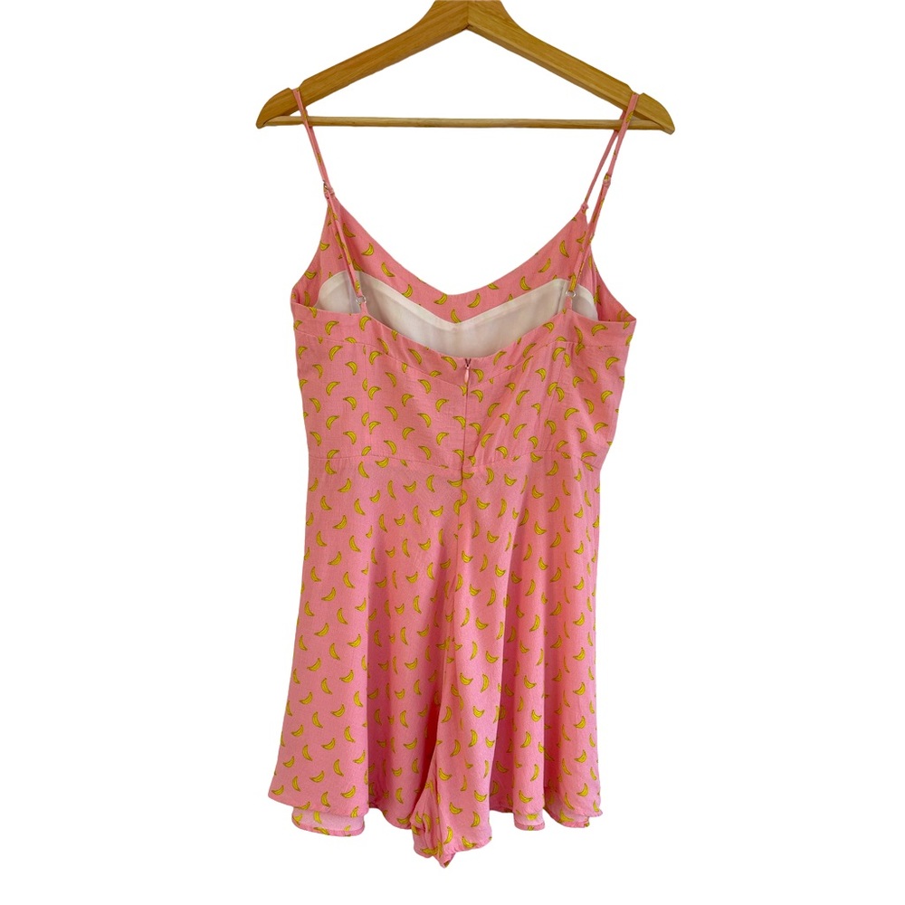 Zara Gone Bananas Pink Spaghetti Strap Romper Blogger Favorite Size Medium - Picture 8 of 14